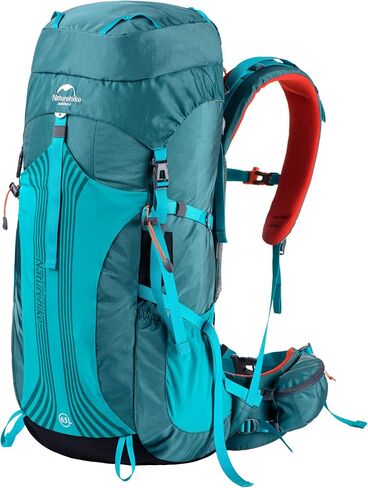 Naturehike 55/65L Internal Frame Hiking Backpack for Outdoor Camping Travel Backpacking Backpack for Men (Army Green, 55L) in Saudi Arabia
