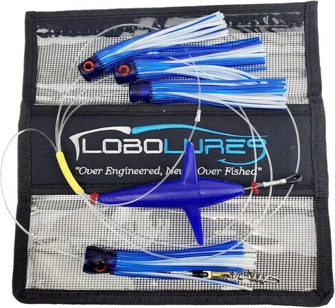 #220 Sailfish Magic 8" Soft-head Teaser Daisy Chain Teaser 200lb Leader & Heavy Duty Corkscrew Swivel | 3 Color Options | + | Premium Storage Bag | in Saudi Arabia