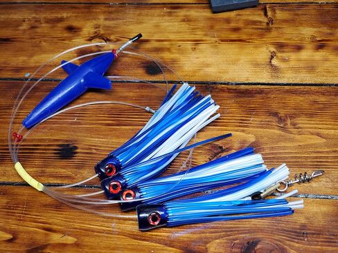 #220 Sailfish Magic 8" Soft-head Teaser Daisy Chain Teaser 200lb Leader & Heavy Duty Corkscrew Swivel | 3 Color Options | + | Premium Storage Bag | in Saudi Arabia