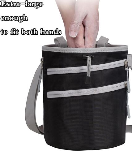 Chalk Bag for Rock Climbing Chalk Bucket - Large Bouldering Chalk Bag Rock Climbing Gear (Upgraded) in Saudi Arabia