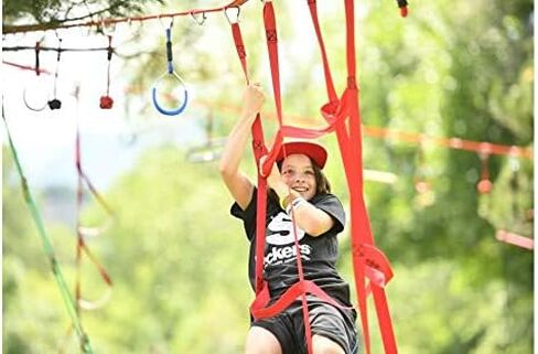 Slackers Ninja Net- Red | Ninjaline Net | Cargo Climbing net | Ninja Training | Net for Slackline Obstacle Course in Kuwait