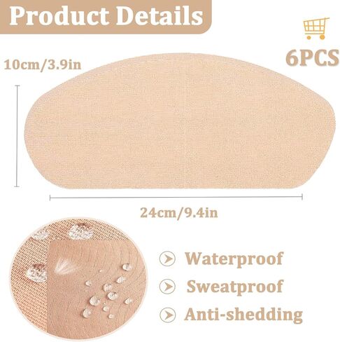 شريط جلدي داخلي من WOLAIYE، شريط مضاد للاحتكاك في الفخذ، رقع الفخذين، رقعة حماية من الاحتكاك للبشرة - 6 قطع in Kuwait