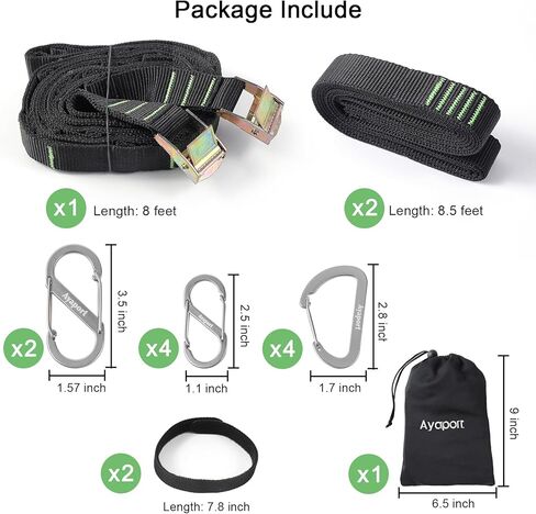 Ayaport Campsite Storage Strap Tent Camping Stuff Tree Hanging Organizer with 10 Hooks & 20 Loops, Must Have Camping Gear Kitchen Hammock Strap Tent Accessories in Saudi Arabia