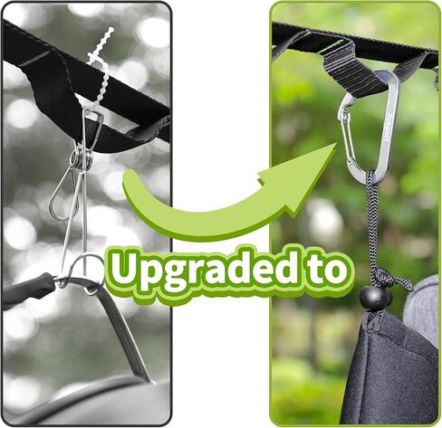 Ayaport Campsite Storage Strap Tent Camping Stuff Tree Hanging Organizer with 10 Hooks & 20 Loops, Must Have Camping Gear Kitchen Hammock Strap Tent Accessories in Saudi Arabia