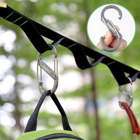 Ayaport Campsite Storage Strap Tent Camping Stuff Tree Hanging Organizer with 10 Hooks & 20 Loops, Must Have Camping Gear Kitchen Hammock Strap Tent Accessories in Saudi Arabia