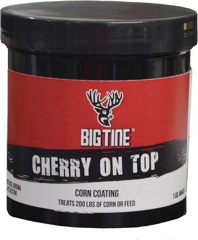 Big Tine Cherry On Top, Deer Corn Coating, 16oz in Saudi Arabia