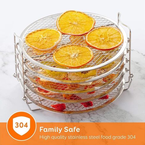 SICHEER Dehydrator Rack Stainless Steel Stand Accessories Compatible with Ninja Air Fryer 4-Qt … in Saudi Arabia