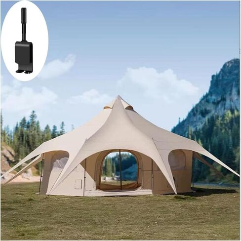 مجموعة واحدة من محول مثقاب مرساة الجليد عالي الكفاءة وأداة صيد الجليد، إعداد سريع للخيمة مع محول مثقاب أوجي للتخييم في الشتاء في الهواء الطلق وأداة مرساة الجليد لصيد الأسماك in Kuwait