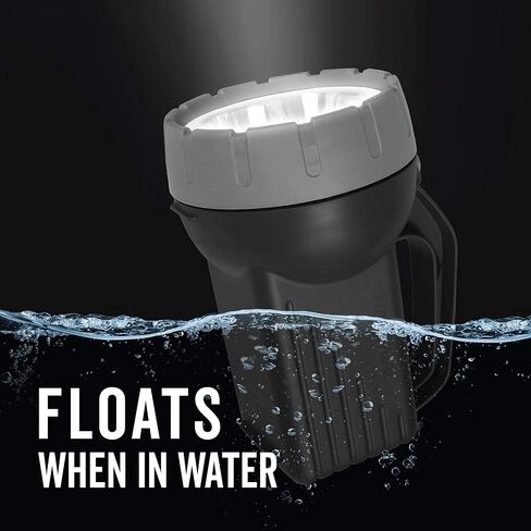 مصباح يدوي LED عائم من RAYOVAC، بطارية 6 فولت متضمنة، عمر بطارية رائع، يطفو لسهولة استعادة المياه، ضوء الطوارئ in Kuwait