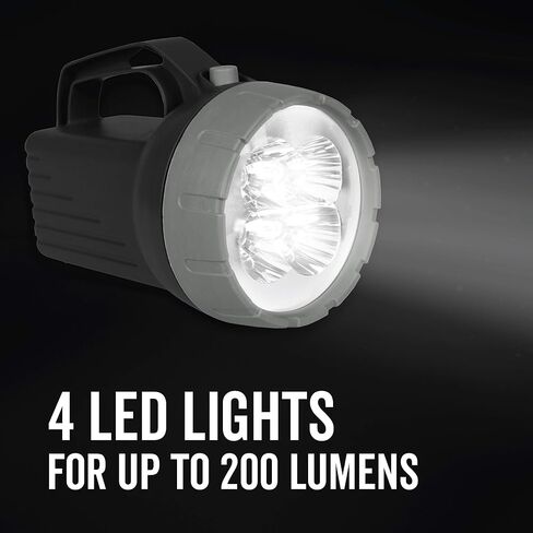 مصباح يدوي LED عائم من RAYOVAC، بطارية 6 فولت متضمنة، عمر بطارية رائع، يطفو لسهولة استعادة المياه، ضوء الطوارئ in Kuwait