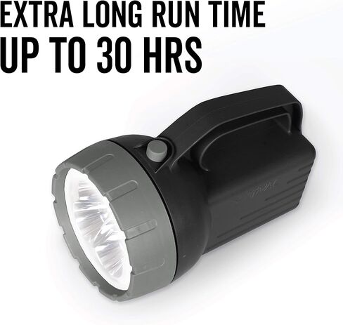 مصباح يدوي LED عائم من RAYOVAC، بطارية 6 فولت متضمنة، عمر بطارية رائع، يطفو لسهولة استعادة المياه، ضوء الطوارئ in Kuwait