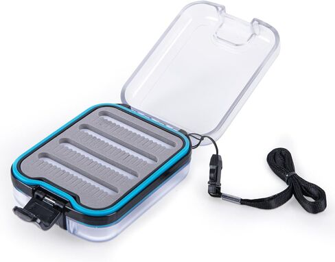 Fly Boxes For Fly Fishing Jig Box: Waterproof Fly Fishing Box Easy Grip Foam Jig Fly Fishing Tackle Box 3.9 * 3.1 * 1.4 Inch Type A(2 PCS) in Saudi Arabia