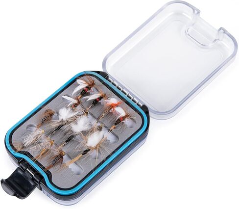 Fly Boxes For Fly Fishing Jig Box: Waterproof Fly Fishing Box Easy Grip Foam Jig Fly Fishing Tackle Box 3.9 * 3.1 * 1.4 Inch Type A(2 PCS) in Saudi Arabia