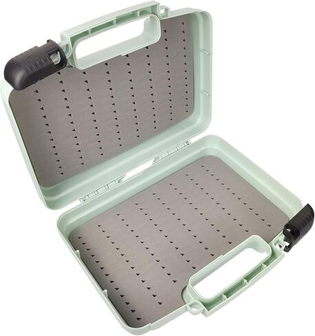 Streamer Fly Box Click Lock Large Streamer Flies Storage Fishing Tackle Box Boat Box Foam Fishing Trays(M) in Kuwait