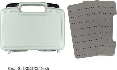 Streamer Fly Box Click Lock Large Streamer Flies Storage Fishing Tackle Box Boat Box Foam Fishing Trays(M) in Kuwait