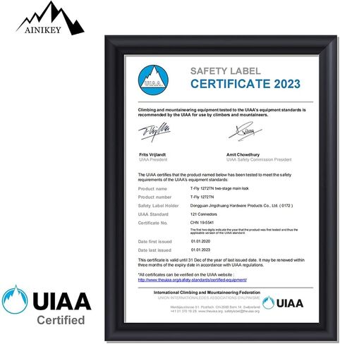 UIAA Certified Professional Heavy Duty Large Locking Carabiner Clips Climbing Carabiner 25kN Auto Locking Carabiner for Rock/Ice Climbing Rappelling Rescue Swing etc, D Shaped in Saudi Arabia