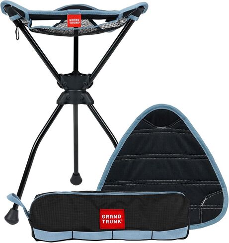 GRAND TRUNK Compass 360 XT Stool, Extra Tall, Full Swivel, Compact & Packable for Outdoors, Work & Play (Brown) in Saudi Arabia
