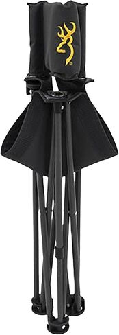 Browning Dakota Hunting and Camping Chair - Compact and Foldable Steel Frame with 3 Legs, Extra Wide 600D Fabric Seat, Angled Back, and Shoulder Carry Bag in Saudi Arabia