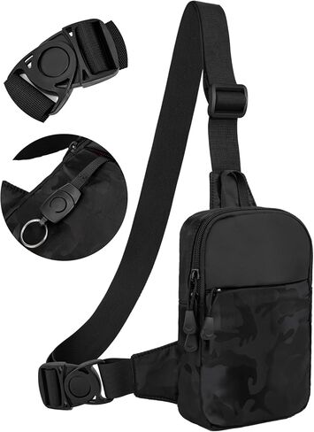 Mini Sling Bag for Men, Waterproof Small Crossbody Bag Lightweight Everyday Carry Chest Bag for Travel Walk Sport in Saudi Arabia