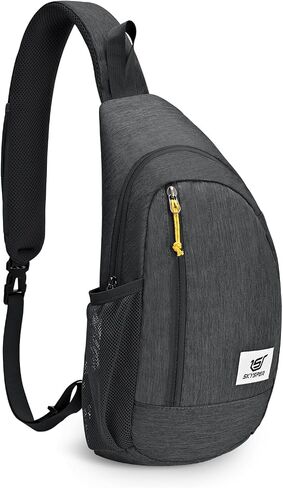 SKYSPER Sling Bag RFID Crossbody Sling Backpack Cross Body Shoulder Travel Bag Hiking Daypack for Women Men(Black) in Saudi Arabia