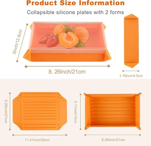 أطباق وأوعية سيليكون قابلة للطي مع غطاء، أطباق عشاء قابلة للطي، حاوية تخزين طعام الشواء، وعاء سفر قابل للطي للتخييم، المشي لمسافات طويلة، إعداد الوجبات، الوجبات الخفيفة، السلطة، تناول الطعام بواسطة Rely2016 (برتقالي) in Kuwait