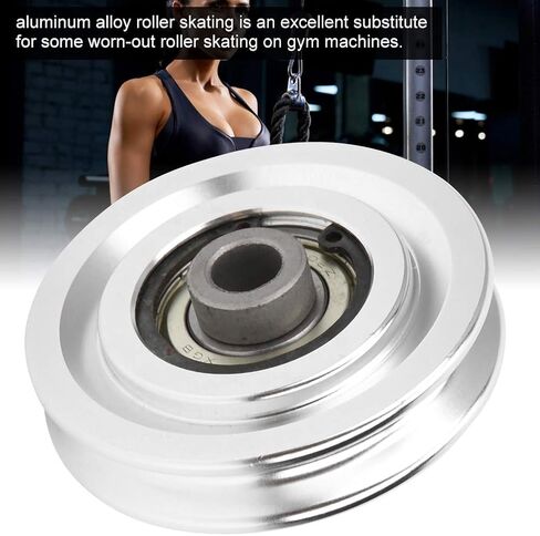 Alomejor Fitness Pulley 70 80mm Universal Bearing Pulley Wheel for Gym Fitness Equipment Cable Machine Wearproof Spare Part in Saudi Arabia