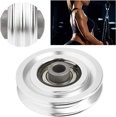 Alomejor Fitness Pulley 70 80mm Universal Bearing Pulley Wheel for Gym Fitness Equipment Cable Machine Wearproof Spare Part in Saudi Arabia