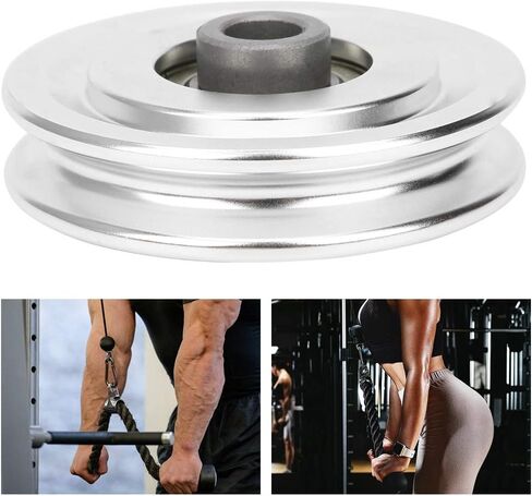 Alomejor Fitness Pulley 70 80mm Universal Bearing Pulley Wheel for Gym Fitness Equipment Cable Machine Wearproof Spare Part in Saudi Arabia