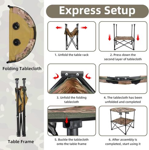 Portable Beach Table, Picnic Table 29 Inch Folding Table with 4 Cup Holders and Bag, Lightwegiht Camping Table, Tables for Beach, Outside, Picnic, Patio in Kuwait