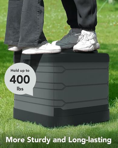 XXL Portable Toilet for Adults, Upgraded Camping Toilets Collapsible Toilet Extra Large 16.7-inch High Porta Potty for Camping Outdoor Activities and Travel, 18.1‘’*16.7''*16.7'' Gray in Saudi Arabia