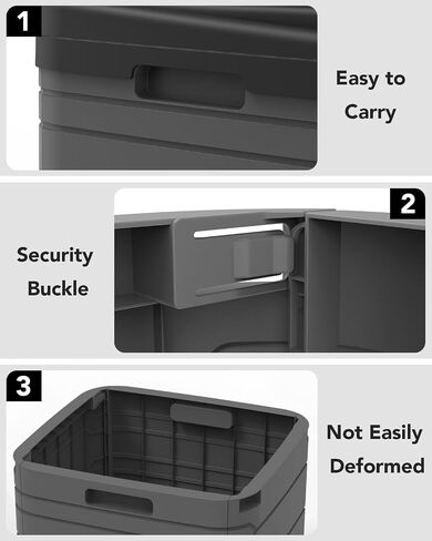 XXL Portable Toilet for Adults, Upgraded Camping Toilets Collapsible Toilet Extra Large 16.7-inch High Porta Potty for Camping Outdoor Activities and Travel, 18.1‘’*16.7''*16.7'' Gray in Saudi Arabia