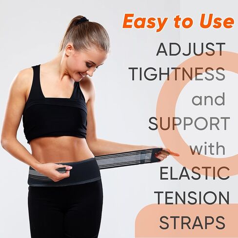 حزام الورك العجزي الحرقفي SI - حزام عرق النسا للنساء والرجال، تخفيف آلام أسفل الظهر، العجزي الحرقفي، الوركي، الحوض، القطني، الورك، الساق، العصب العجزي (رمادي، مقاس الورك العادي 32-47 بوصة) in Kuwait