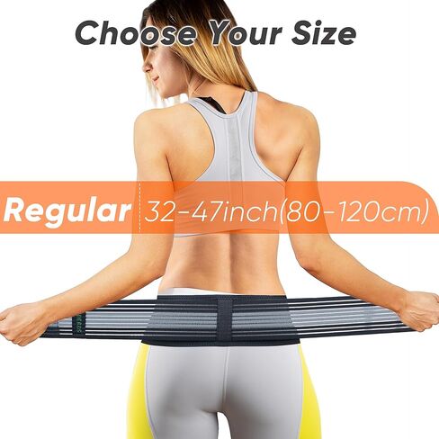 حزام الورك العجزي الحرقفي SI - حزام عرق النسا للنساء والرجال، تخفيف آلام أسفل الظهر، العجزي الحرقفي، الوركي، الحوض، القطني، الورك، الساق، العصب العجزي (رمادي، مقاس الورك العادي 32-47 بوصة) in Kuwait