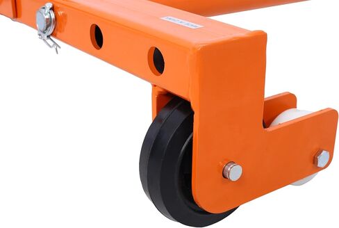 Heavy-Duty Adjustable Tire Wheel Dolly for Workshop, Garage, Orange in Saudi Arabia