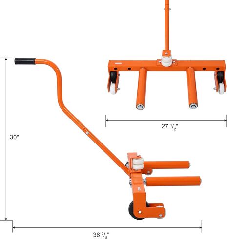 عجلة إطارات قابلة للتعديل شديدة التحمل لورشة العمل، المرآب، برتقالي in Kuwait