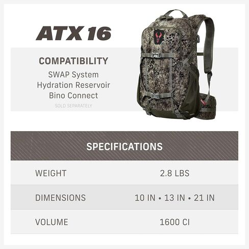 Badlands ATX 12 Hunting Pack - All-Terrain Xtreme Tactical Backpack, Lightweight, Water Resistant, Olive in Kuwait