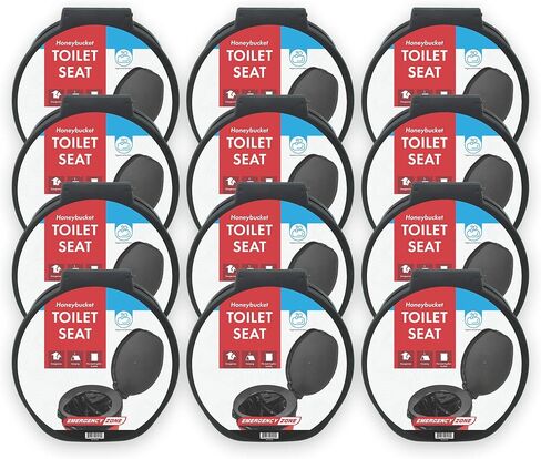 Emergency Zone Honey Bucket Style Toilet Seat for 5 Gallon Bucket | Portable Toilet for Camping, Hiking, Boating, or Emergencies for When Nature Calls - Individual Toilet Seat in Saudi Arabia