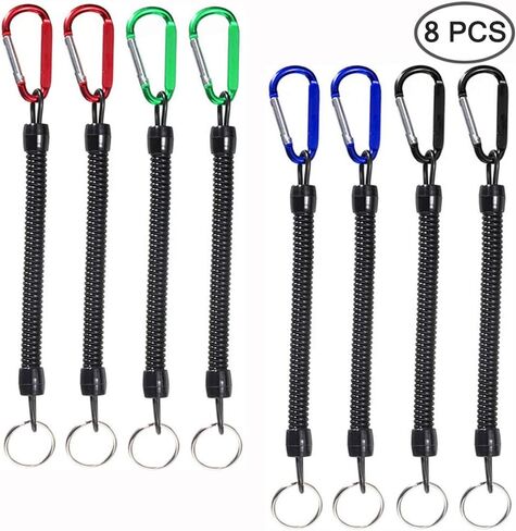 حبال صيد السمك، 8 عبوات من SourceTon متعددة الألوان لصيد الأسماك، حبل ملفوف آمن قابل للسحب مع حلقة تسلق، أداة صيد in Kuwait