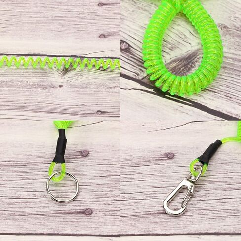 Mini Skater 1Pcs Fishing Coil Lanyard Retractable Plastic Safe Rope Steel Wire Inside Fish Securing Tools for Pliers, Kayak in Saudi Arabia