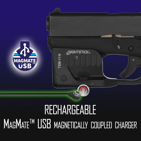 Nightstick TSM-11W 150-Lumen مصباح سلاح تكتيكي قابل لإعادة الشحن (الضوء الأبيض فقط) لـ Glock G42/G43/G43X/G48 in Saudi Arabia