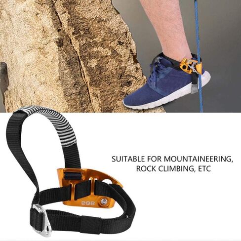 Tbest Foot Ascender,Right/Left Foot Ascender Riser for Rock Climbing Mountaineering Equipment for Mountaineering, Rock Climbing, Fire Rescue, or Engineering Protection. in Saudi Arabia