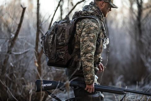 Hunting Backpack/Bag, Durable Duck Hunting Bag with Waist Belt & Waterproof Bottom, Mossy Oak Bottomland Camo in Kuwait