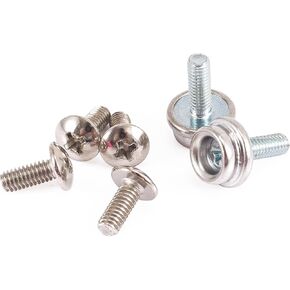 Helmet Mask Screw Kit Football Helmet Screws Universal Facemask Hardware Kit Stainless Steel Football Baseball Ice Hockey Sport Helmet Repair Kit for Youth Baseball Helmet,6 Pcs
