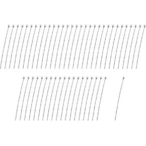50PCS DIY Twist Needle Fishing Lure Looped Spinner Shaft 0.6x106mm Stainless Steel Lure Making Supplies Rotating Spinner Blade Components Lure Accessories Suitable for Heavier Bait