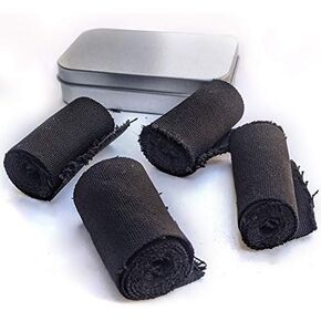 Charcloth Char Cloth Fire Starter Hand Made in USA Camping Hiking Bushcraft 4 Rolls
