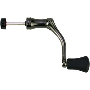 Fishing Swivel Reel Handle, Metal Rocker Grip Fishing Swivel Reel Handle Grip, Full Metal, Grip for Spin Reel EVA Replacement Grip Parts-M