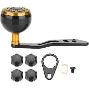Fishing Reel Handle, Reel Replacement Power Handle, Reel Handle with Assembly Parts, Metal Fishing Spinning Reel Handle Grip for Abu Round Baitcast
