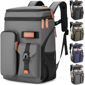 Insulated Cooler Backpack,33 Cans Multifunctional Double Deck Leakproof Cooler Bag with Sternum Strap,Large Capacity Lightweight Travel Camping Beach Backpack