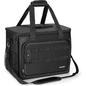 Soft Cooler Bag, Large Leakproof Beach Cooler, 30 Cans Collapsible Cooler with Adjustable Shoulder Straps, Ice Chest, Portable Insulated Bag Camping Cooler for Travel＆Camping＆Picnic, White