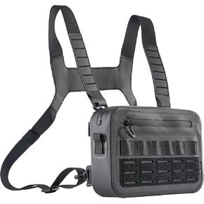 WILD HEART Sports Chest Bag for Men Women Comepletely Waterproof Tactical Chest Pack Multifunction Motorcycle bag for Outdoor Activities